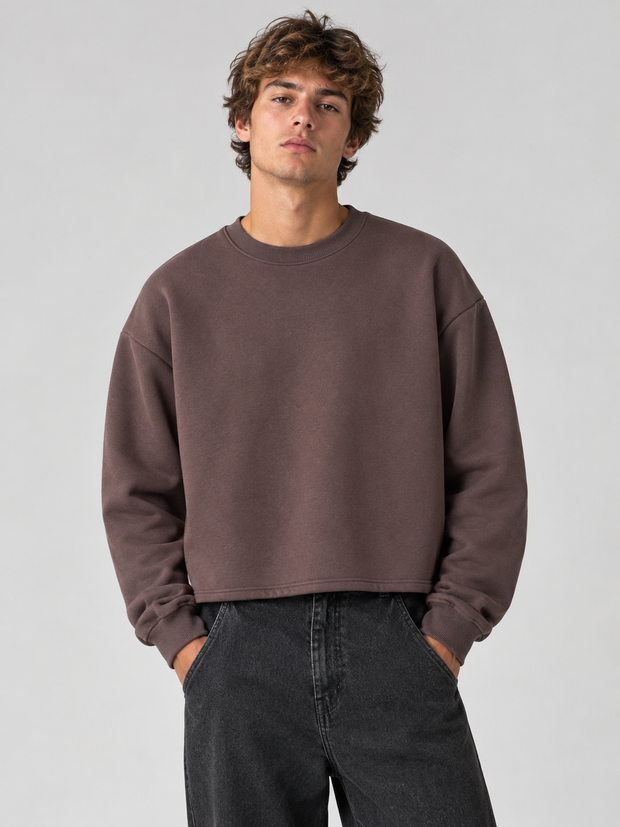 Felpa Girocollo Booger Crop