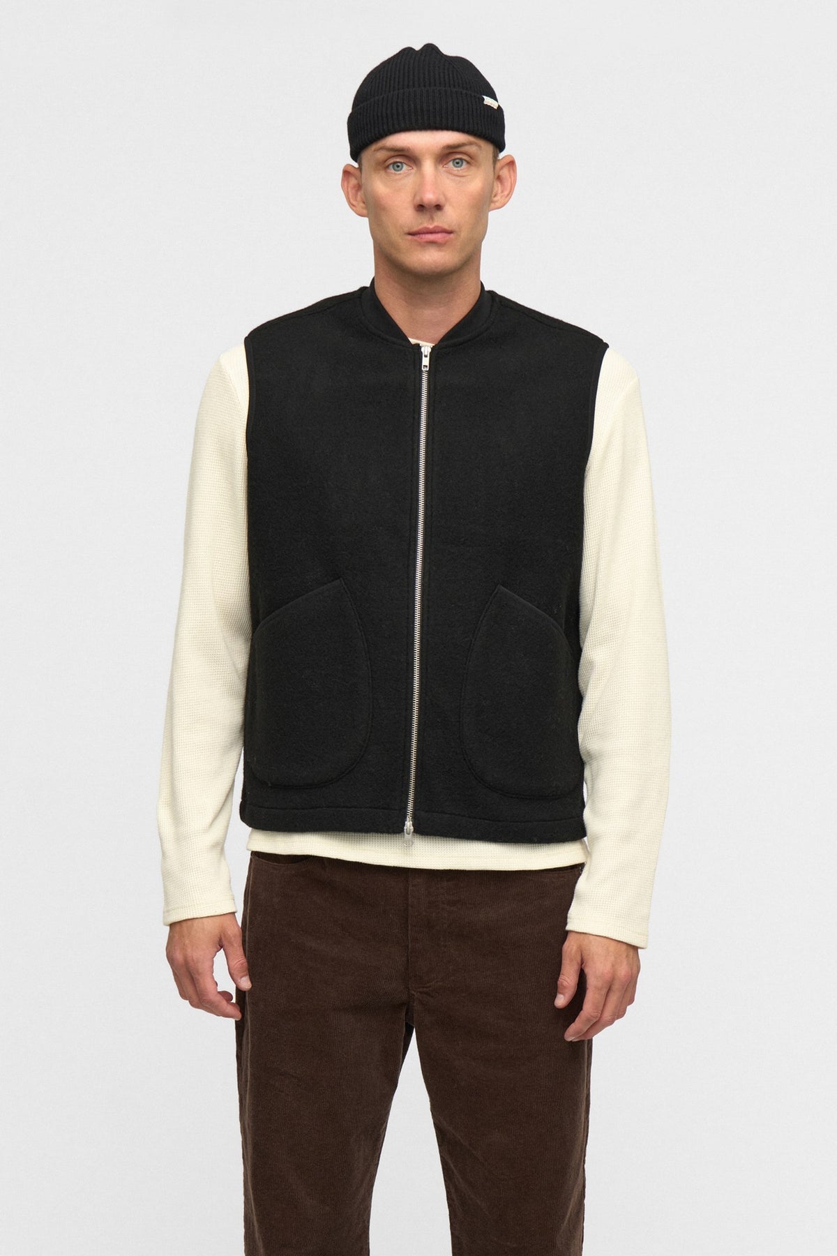 Gilet Uomo Anerkjendt Akrobin Boiled Wool