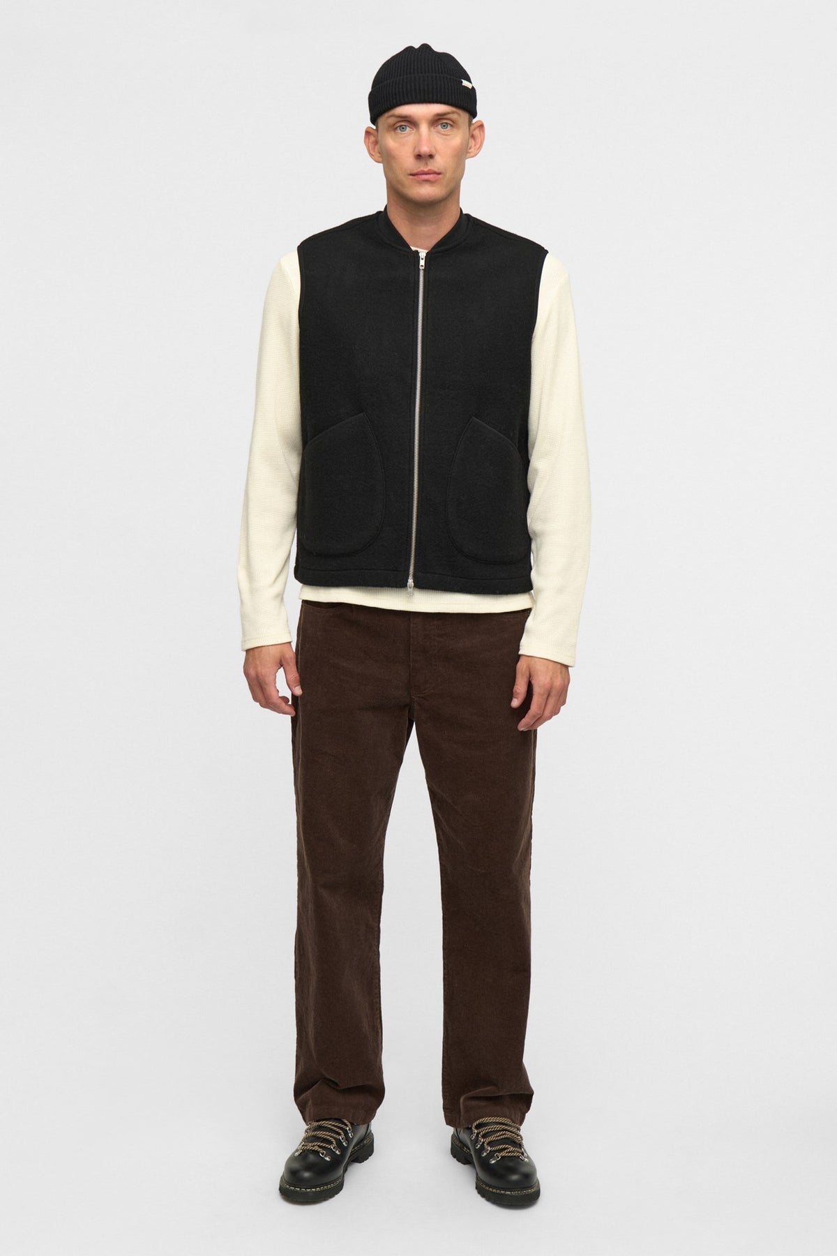 Gilet Uomo Anerkjendt Akrobin Boiled Wool