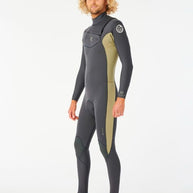 Muta Uomo Rip Curl Dawn Patrol 4/3 Zip Frontale