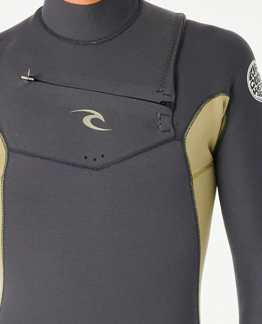 Muta Uomo Rip Curl Dawn Patrol 4/3 Zip Frontale