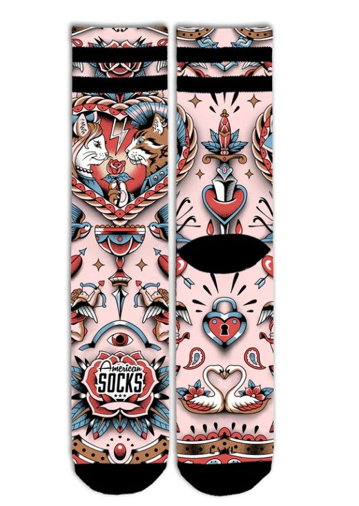 Calzini American Socks Feline Hearts