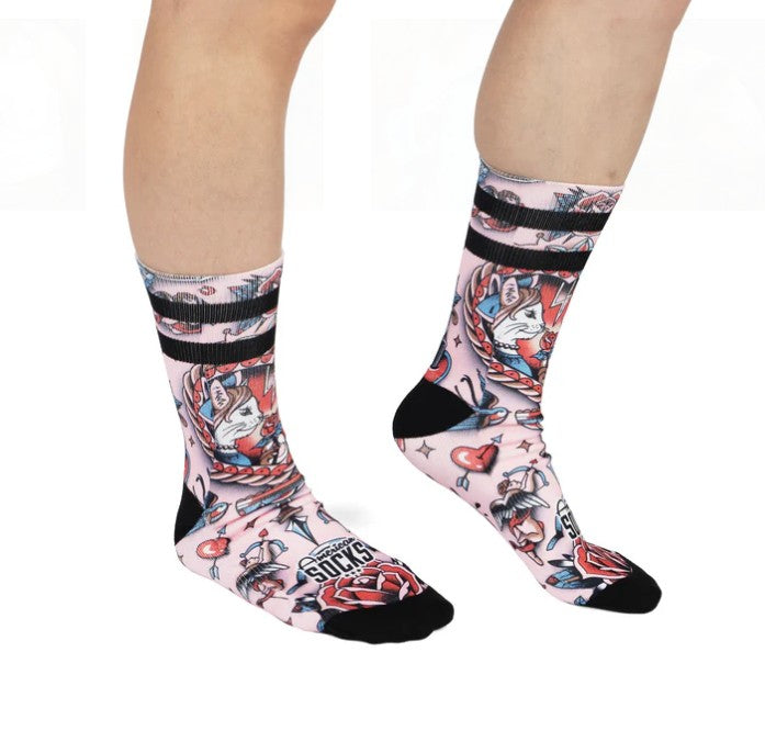 Calzini American Socks Feline Hearts