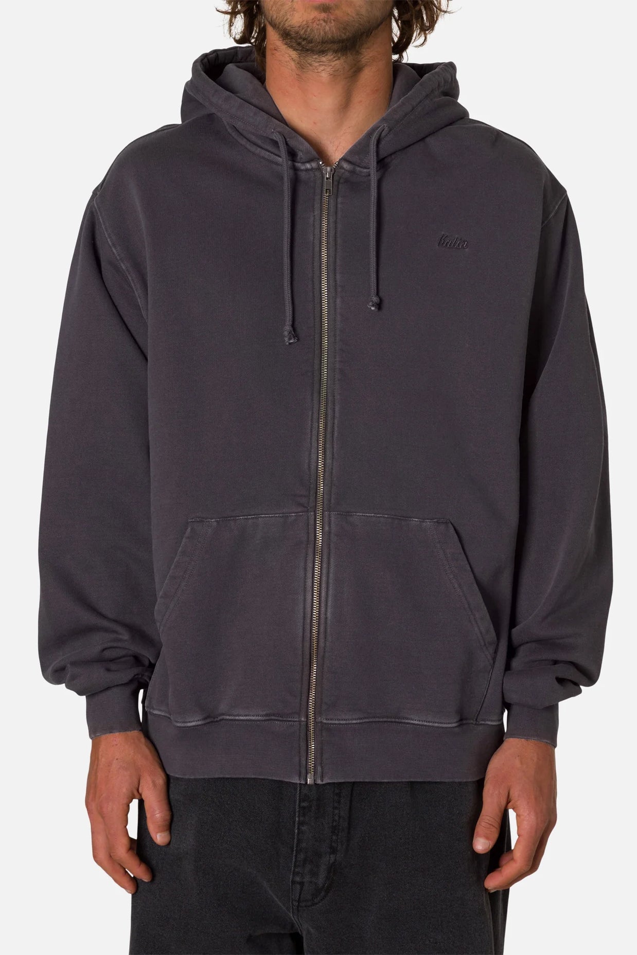 Felpa Cappuccio Zip Embroidered