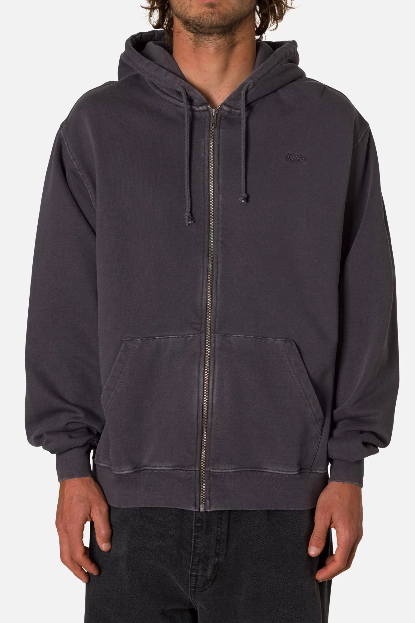 Felpa Cappuccio Zip Embroidered