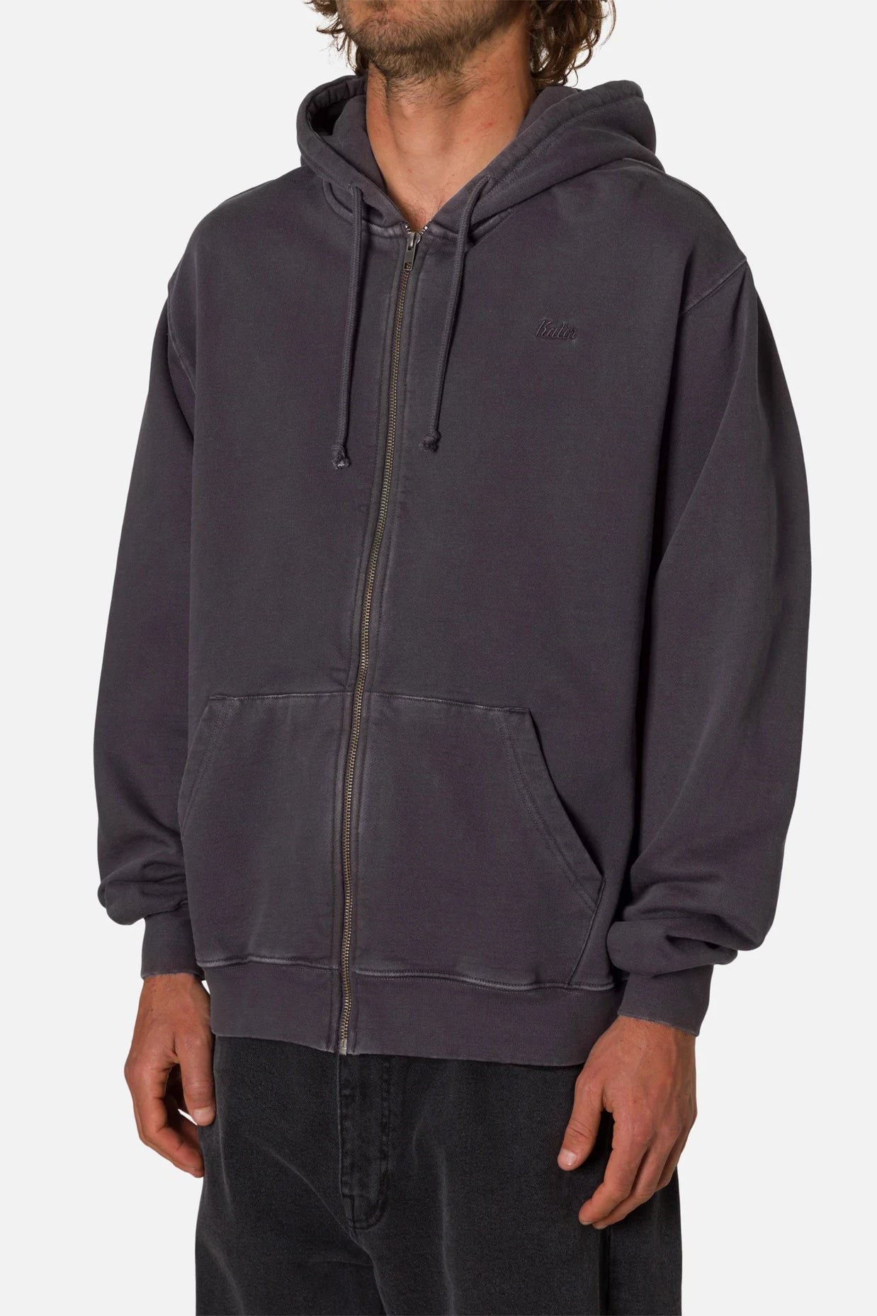 Felpa Cappuccio Zip Embroidered