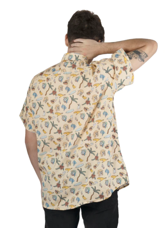 Camicia Manica Corta American Sox Stinky Surfer