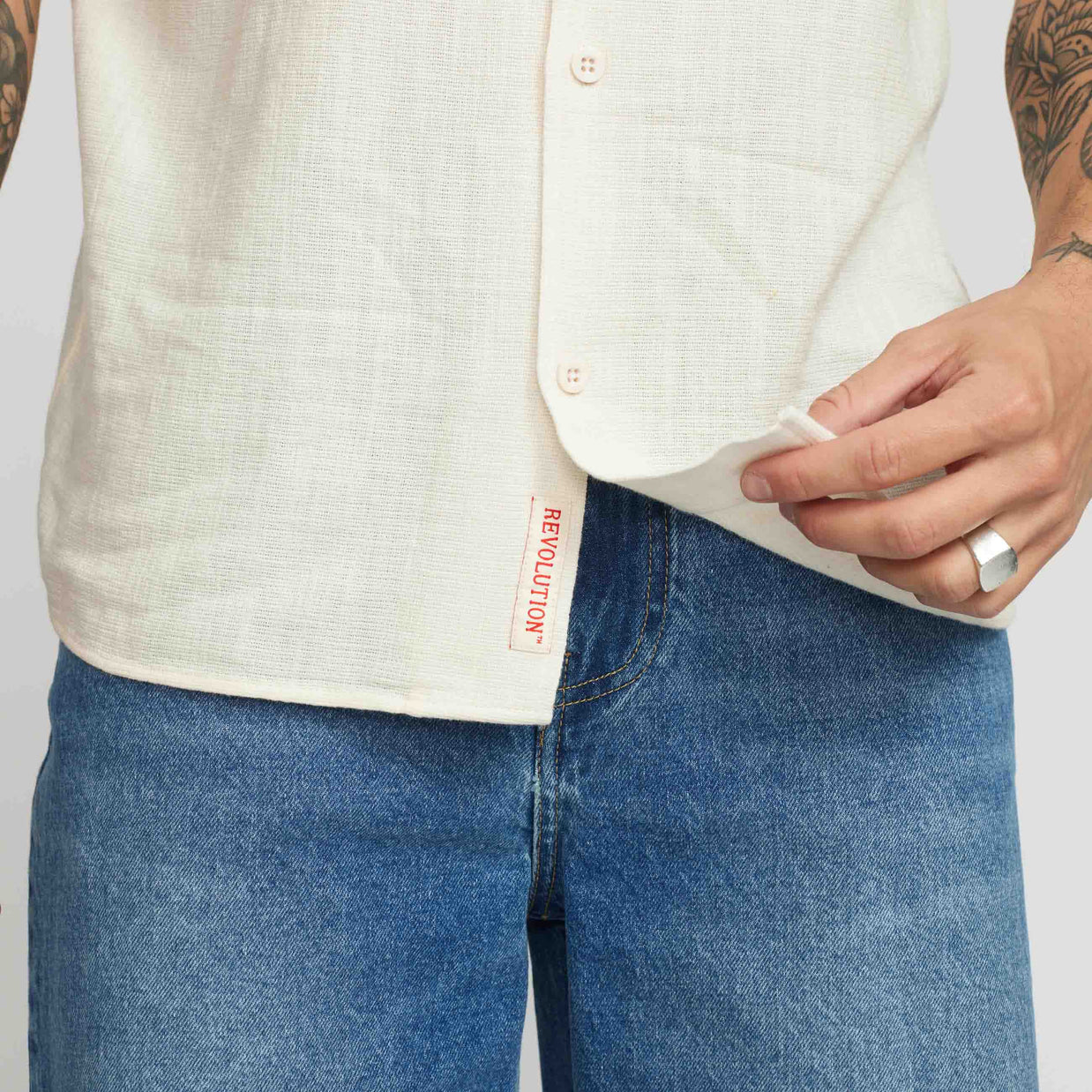 Camicia Manica Corta Revolution Cuban Shirt 3927
