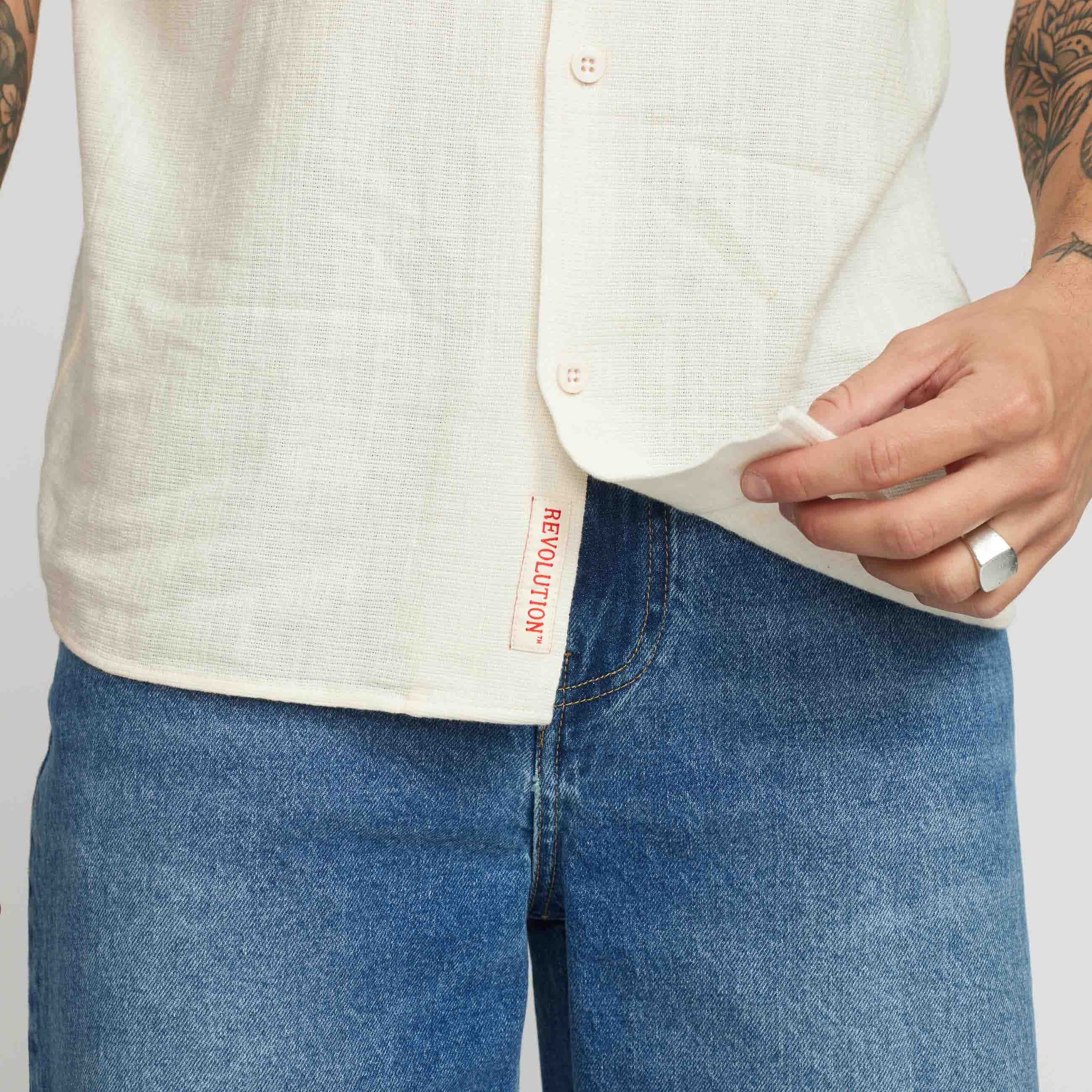 Camicia Manica Corta Revolution Cuban Shirt 3927