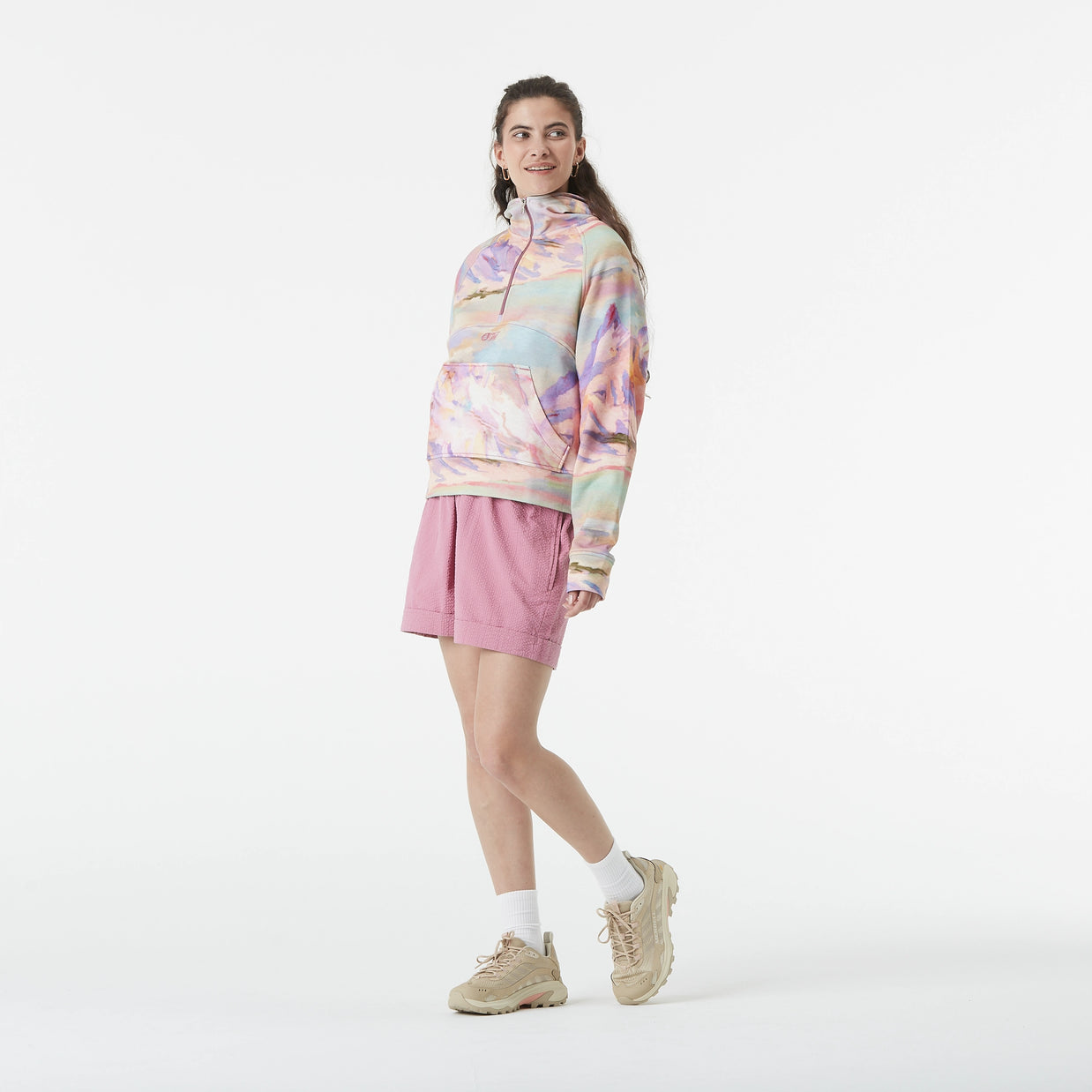 Felpa Cappuccio Donna Picture Quena 1/2 Zip