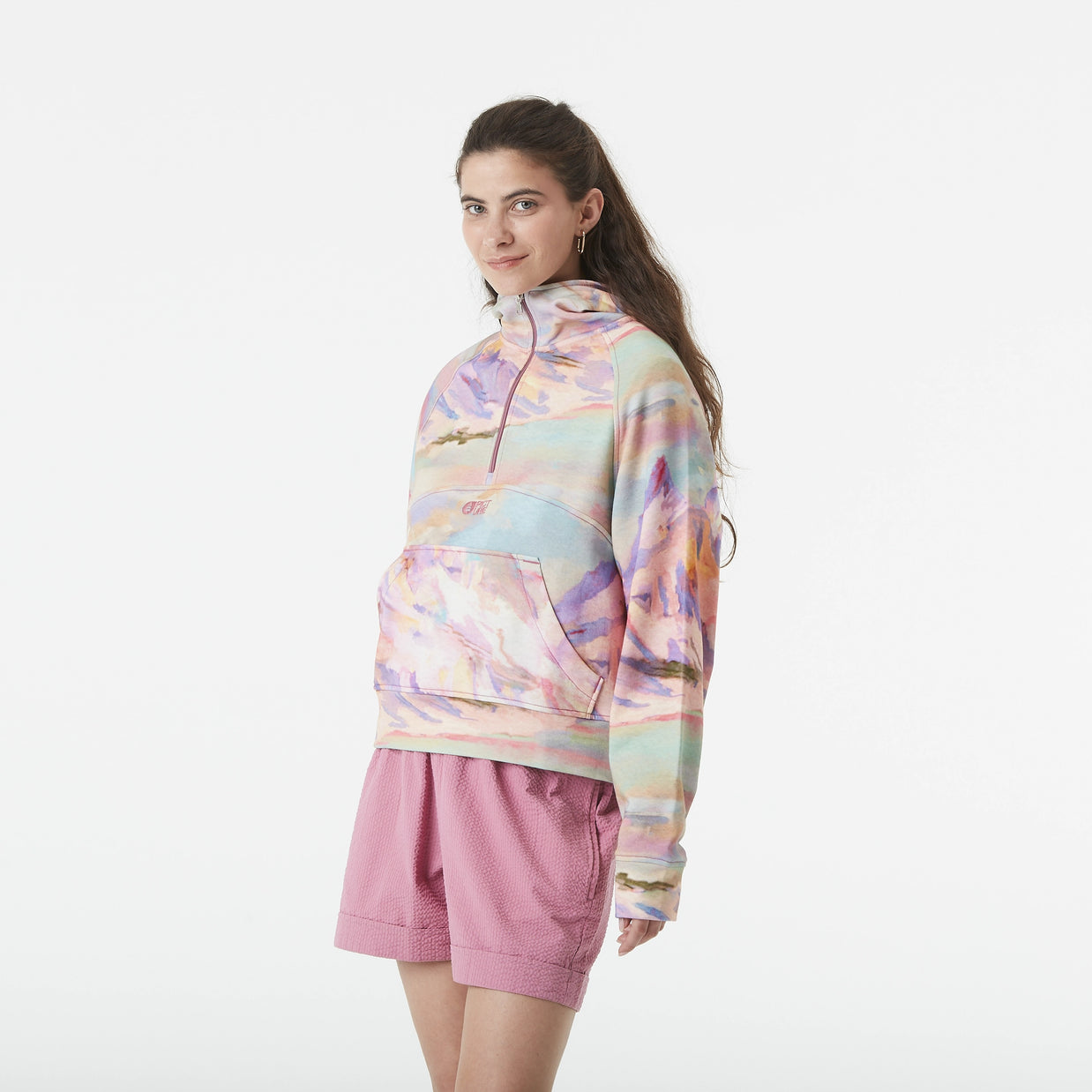 Felpa Cappuccio Donna Picture Quena 1/2 Zip