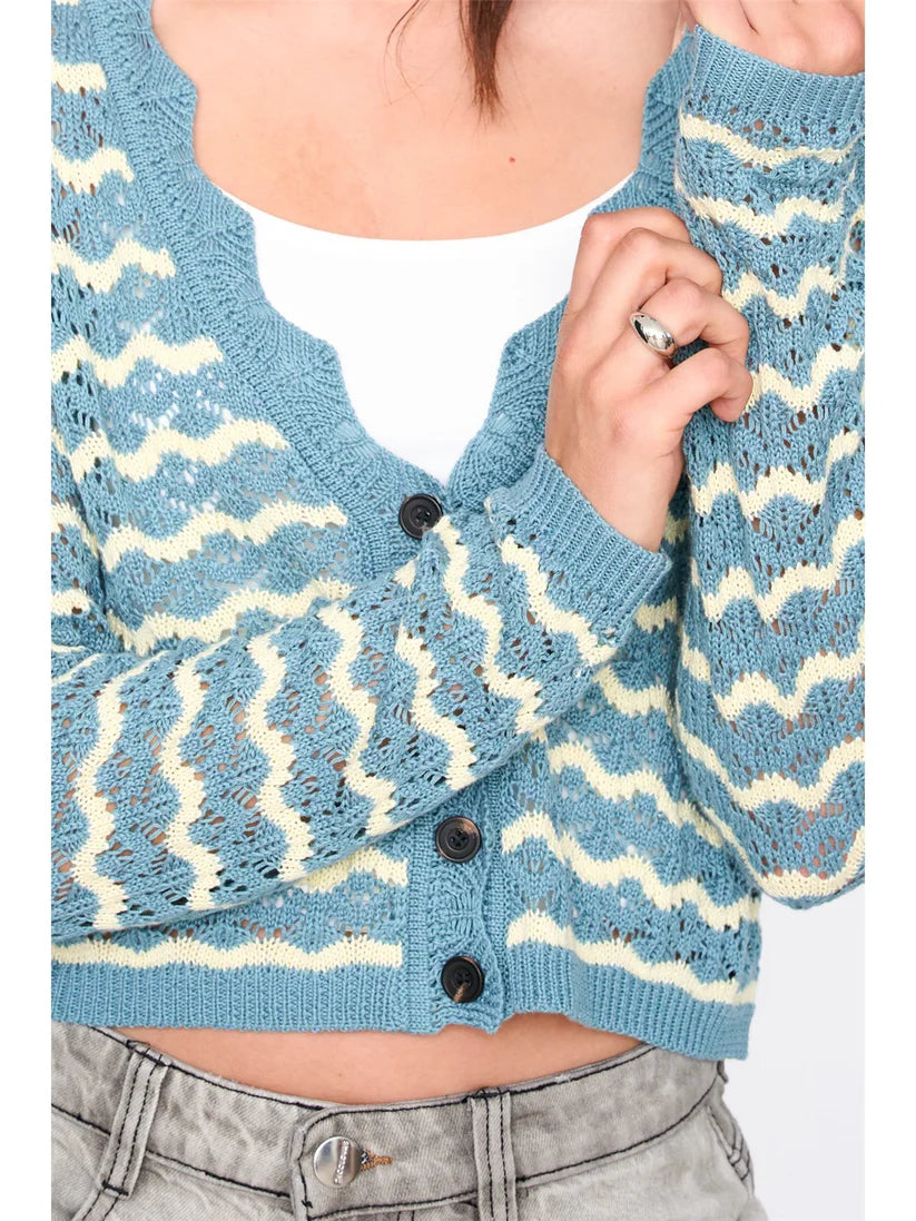 Cardigan a Righe 24COLOURS