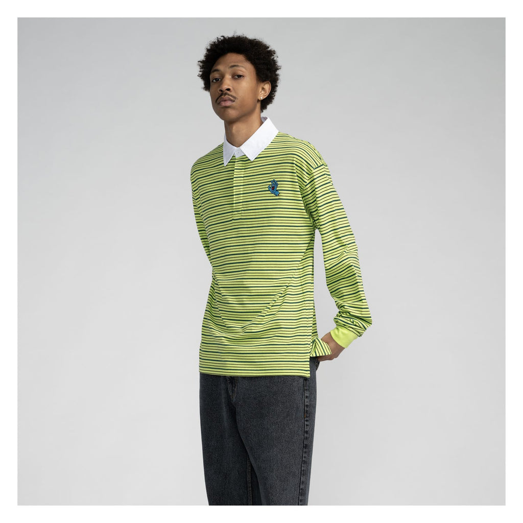 Polo Santa Cruz Mini Hand Stripe L/S 