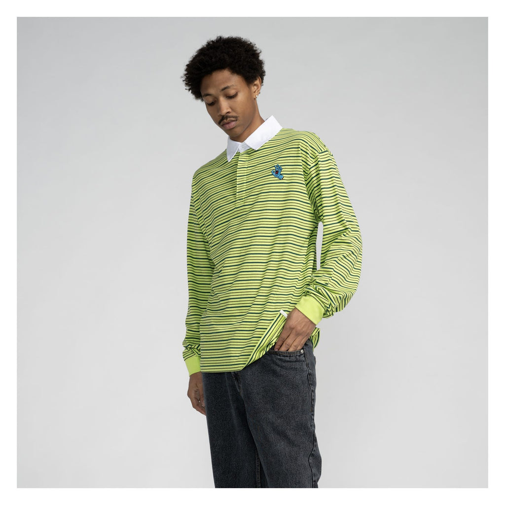 Polo Santa Cruz Mini Hand Stripe L/S 