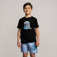 T-shirt Bambino Santa Cruz Screaming Wave Front