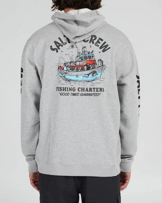 Felpa Cappuccio Salty Crew Fishing Charters