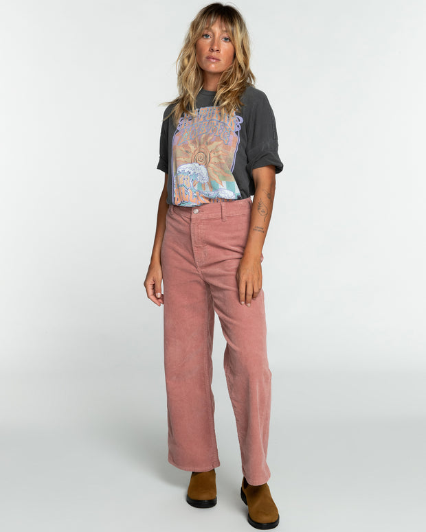 Pantaloni Velluto Donna Billabong Gold Cord