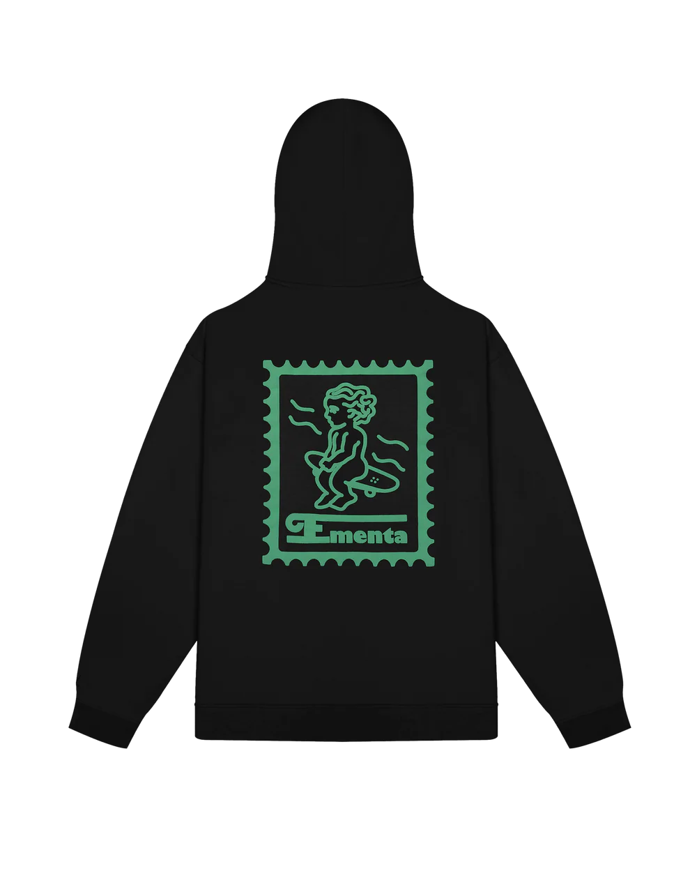Felpa Cappuccio Ementa Ikon Stamp Embossed