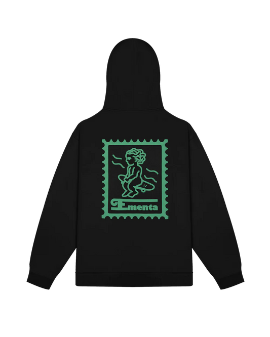 Felpa Cappuccio Ementa Ikon Stamp Embossed