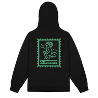 Felpa Cappuccio Ementa Ikon Stamp Embossed
