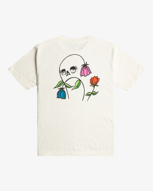 T-shirt Rvca Flower Skull