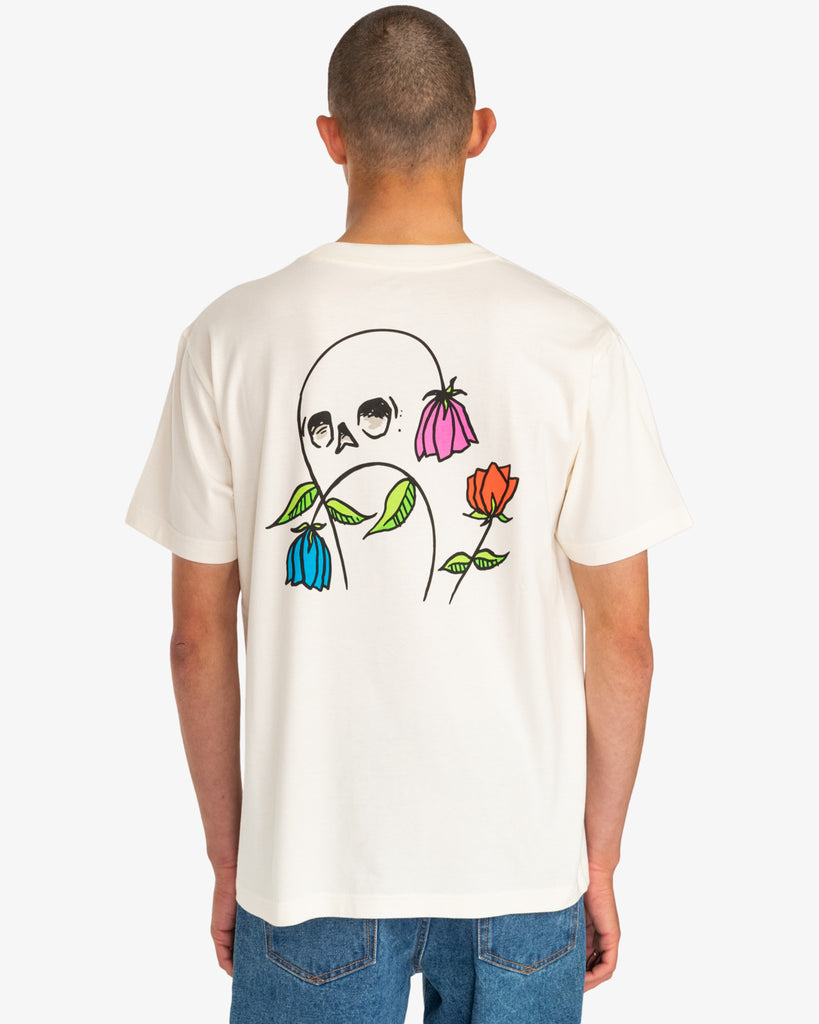 T-shirt Rvca Flower Skull
