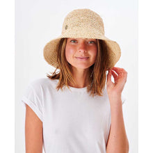 Carica l&#39;immagine nel visualizzatore di Gallery, Cappello Rip Curl Crochet Straw Bucket in Paglia