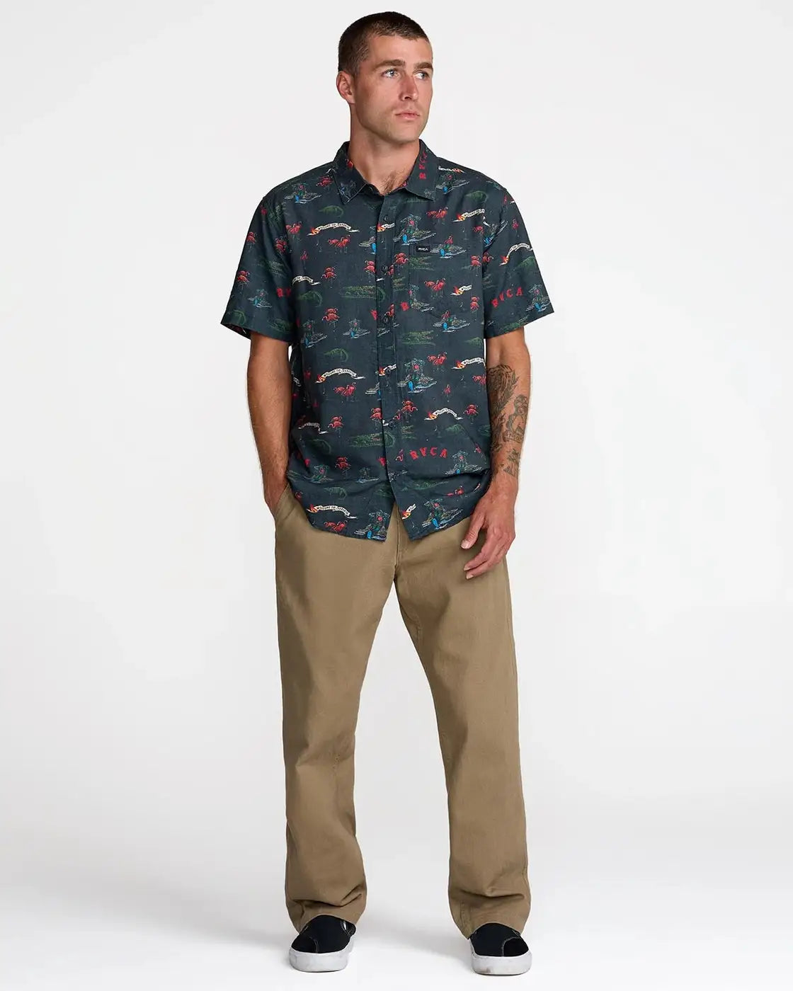 Camicia Manica Corta Rvca Reception