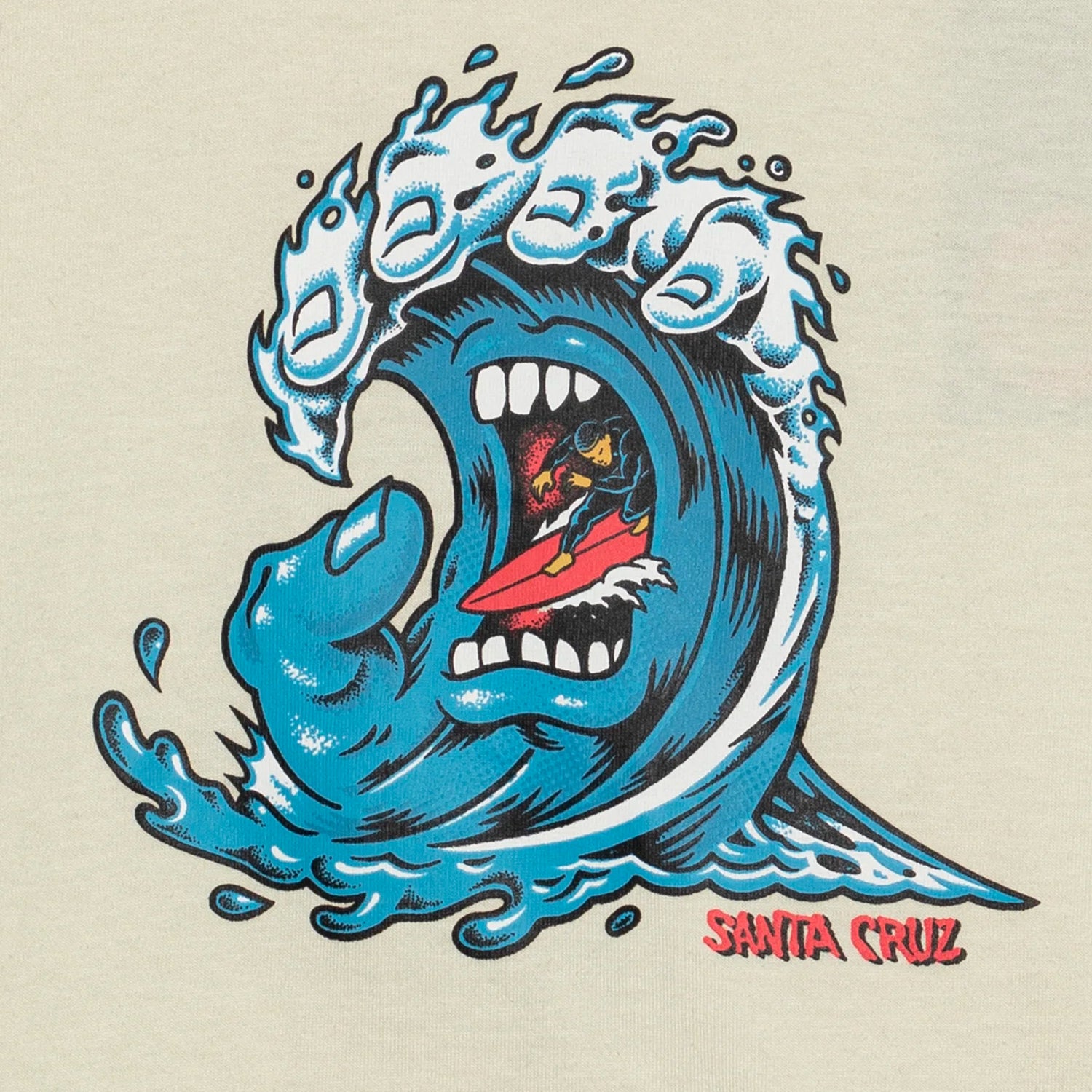 T-shirt Bambino Santa Cruz Screaming Wave Front
