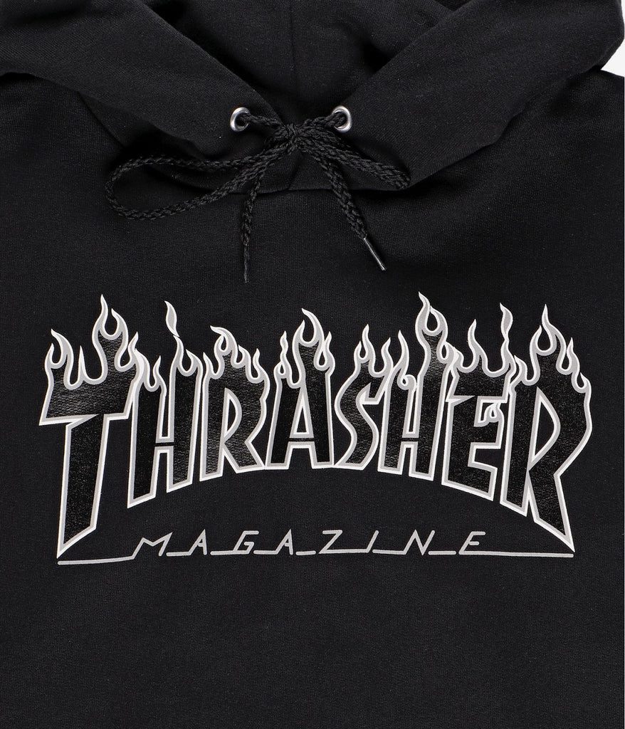 Felpa Cappuccio Thrasher Flame Logo Hood