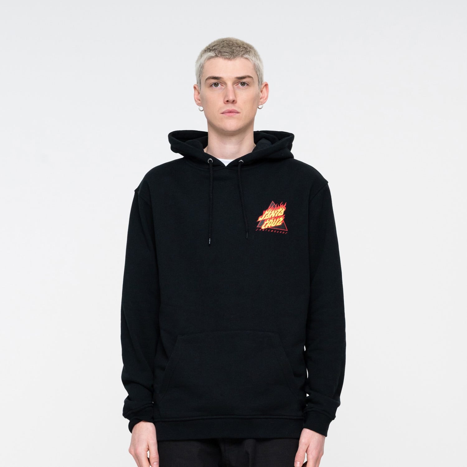 Felpa Cappuccio Santa Cruz Flamed Not A Dot Hood