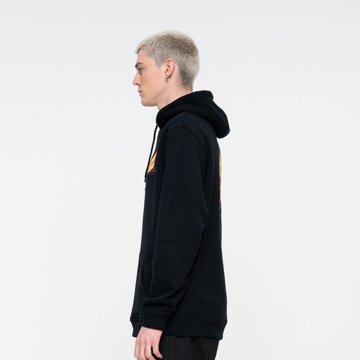 Felpa Cappuccio Santa Cruz Flamed Not A Dot Hood